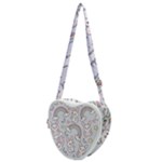Seamless Pattern With Cute Rabbit Character Heart Shoulder Bag