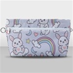 Seamless Pattern With Cute Rabbit Character Handbag Organizer