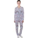 Seamless Pattern With Cute Rabbit Character Casual Jacket and Pants Set