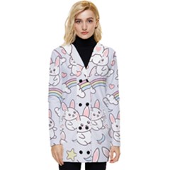 Button Up Hooded Coat  