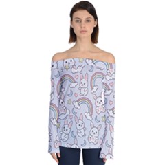 Off Shoulder Long Sleeve Top 