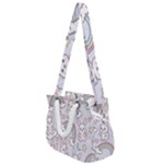 Seamless Pattern With Cute Rabbit Character Rope Handles Shoulder Strap Bag