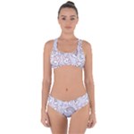 Seamless Pattern With Cute Rabbit Character Criss Cross Bikini Set