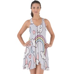 Show Some Back Chiffon Dress 