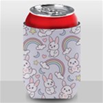 Seamless Pattern With Cute Rabbit Character Can Holder