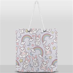 Full Print Rope Handle Tote (Large) 