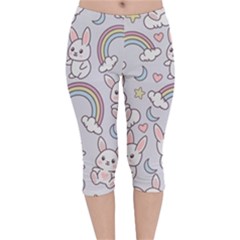 Velvet Capri Leggings  