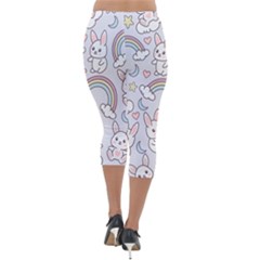 Lightweight Velour Capri Leggings  
