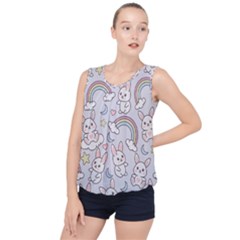 Bubble Hem Chiffon Tank Top 