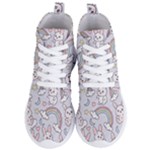 Seamless Pattern With Cute Rabbit Character Women s Lightweight High Top Sneakers