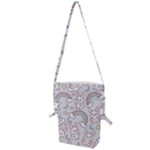 Seamless Pattern With Cute Rabbit Character Folding Shoulder Bag