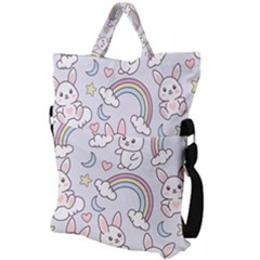 Fold Over Handle Tote Bag 