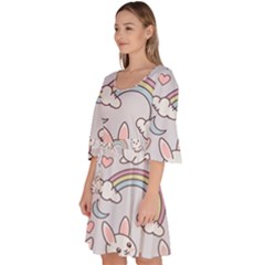 Velour Kimono Dress 