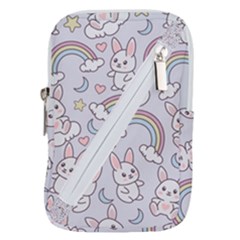 Seamless Pattern With Cute Rabbit Character Belt Pouch Bag (Small) from ArtsNow.com