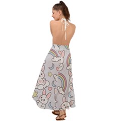 Backless Maxi Beach Dress 