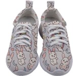 Seamless Pattern With Cute Rabbit Character Kids Athletic Shoes