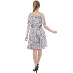 Cut Out Shoulders Dress 