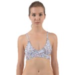 Seamless Pattern With Cute Rabbit Character Wrap Around Bikini Top
