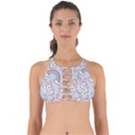 Seamless Pattern With Cute Rabbit Character Perfectly Cut Out Bikini Top