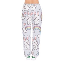 Women Velvet Drawstring Pants 