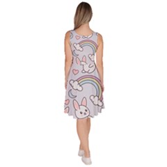 Knee Length Skater Dress With Pockets 