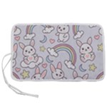 Seamless Pattern With Cute Rabbit Character Pen Storage Case (L)