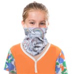 Seamless Pattern With Cute Rabbit Character Face Covering Bandana (Kids)