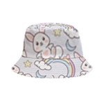 Seamless Pattern With Cute Rabbit Character Bucket Hat