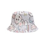 Seamless Pattern With Cute Rabbit Character Bucket Hat (Kids)