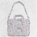 Seamless Pattern With Cute Rabbit Character MacBook Pro 13  Shoulder Laptop Bag 