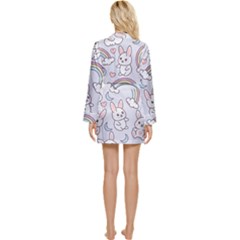 Long Sleeve Satin Robe 