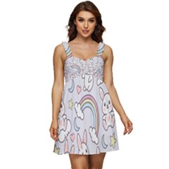 Ruffle Strap Babydoll Chiffon Dress 