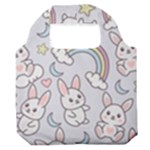Seamless Pattern With Cute Rabbit Character Premium Foldable Grocery Recycle Bag