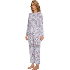 Womens  Long Sleeve Lightweight Pajamas Set 