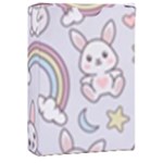 Seamless Pattern With Cute Rabbit Character Playing Cards Single Design (Rectangle) with Custom Box