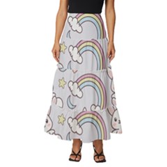Tiered Ruffle Maxi Skirt 