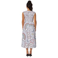 Sleeveless Round Neck Midi Dress 