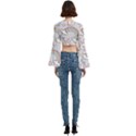 Trumpet Sleeve Cropped Top 