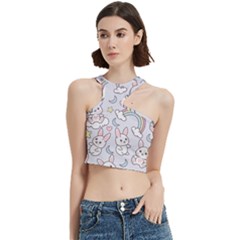 Seamless Pattern With Cute Rabbit Character Cut Out Top from ArtsNow.com