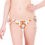 Cute Colorful Owl Cartoon Seamless Pattern Bikini Bottoms