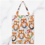 Cute Colorful Owl Cartoon Seamless Pattern Classic Tote Bag