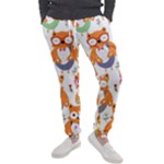 Cute Colorful Owl Cartoon Seamless Pattern Men s Jogger Sweatpants