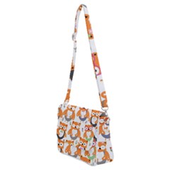Shoulder Bag with Back Zipper 