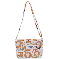 Shoulder Bag with Back Zipper 