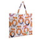 Zipper Large Tote Bag 