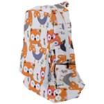 Cute Colorful Owl Cartoon Seamless Pattern Travelers  Backpack
