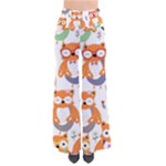 Cute Colorful Owl Cartoon Seamless Pattern So Vintage Palazzo Pants