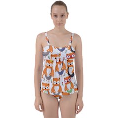 Twist Front Tankini Set 