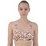 Cute Colorful Owl Cartoon Seamless Pattern Line Them Up Sports Bra