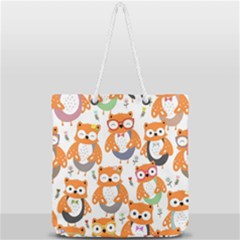 Full Print Rope Handle Tote (Large) 
